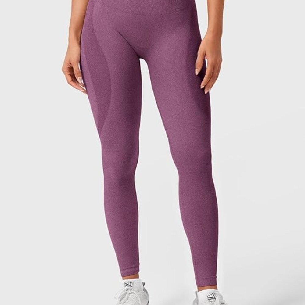 Seamless Hight Waist Burgandy Leggings